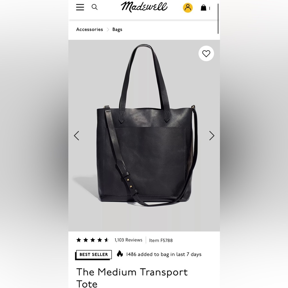 *NWT* Madewell Medium Transport Tote